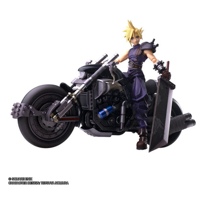 Final Fantasy VII Bring Arts Actionfigur und Fahrzeug Cloud Strife & Hardy-Daytona 15 cm Image 1