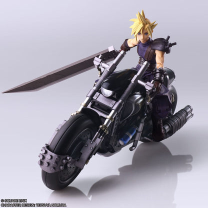 Final Fantasy VII Bring Arts Actionfigur und Fahrzeug Cloud Strife & Hardy-Daytona 15 cm Image 4