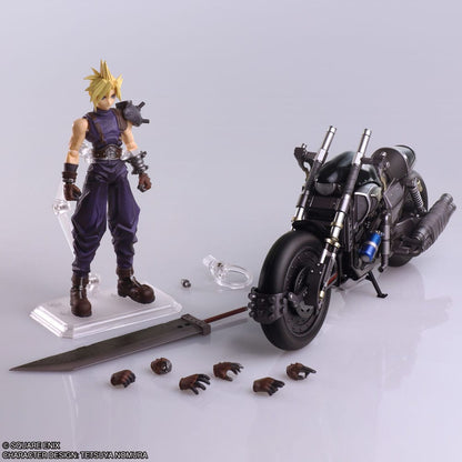 Final Fantasy VII Bring Arts Actionfigur und Fahrzeug Cloud Strife & Hardy-Daytona 15 cm Image 8