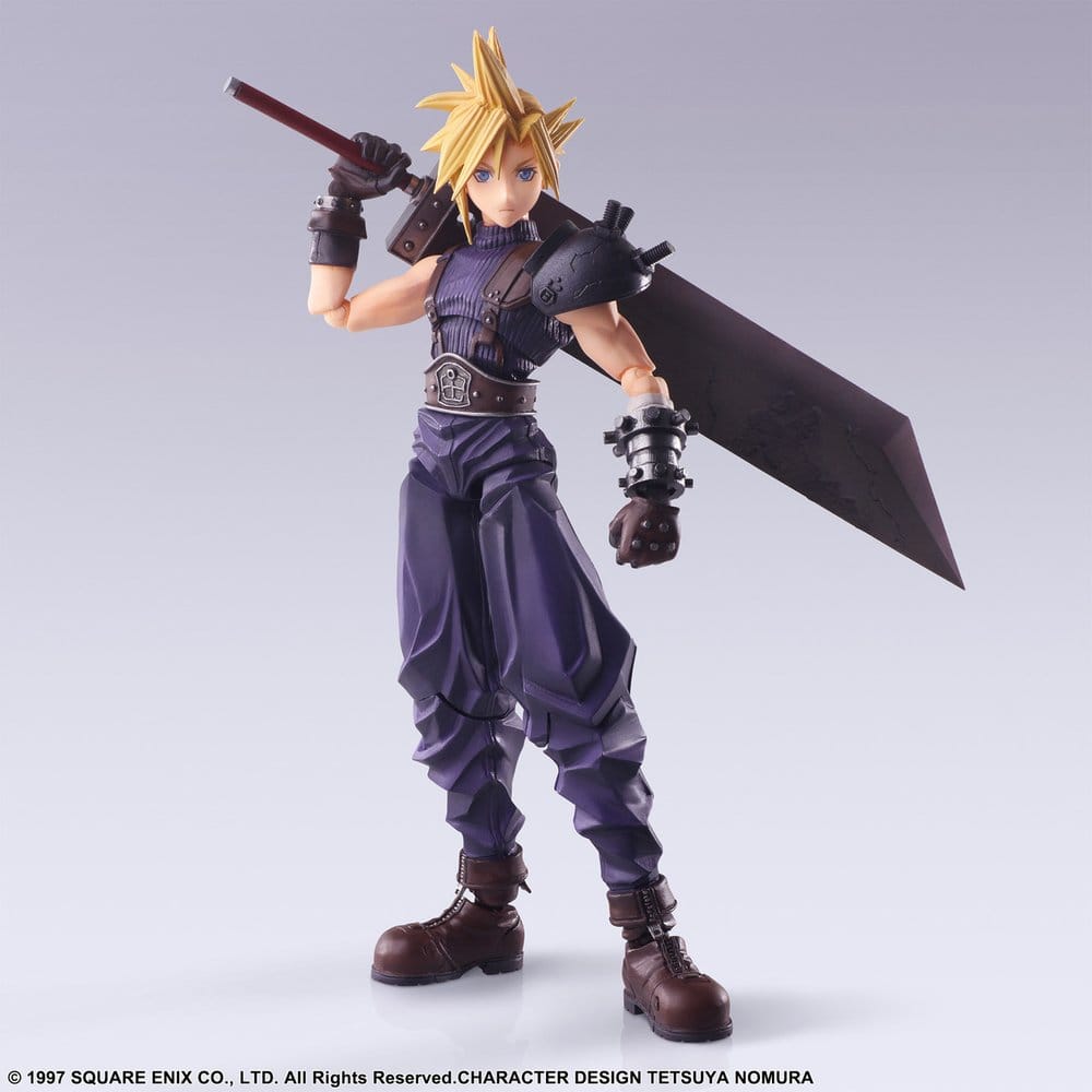 Final Fantasy VII Bring Arts Actionfigur Cloud Strife Digital Plus Edition 15 cm Image 2