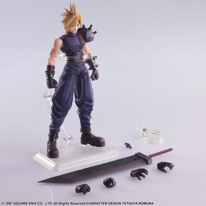 Final Fantasy VII Bring Arts Actionfigur Cloud Strife Digital Plus Edition 15 cm Image 7