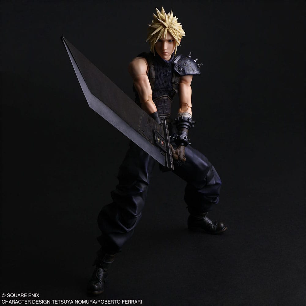 Final Fantasy VII Rebirth Play Arts Shin Actionfigur Cloud Strife 27 cm Image 4