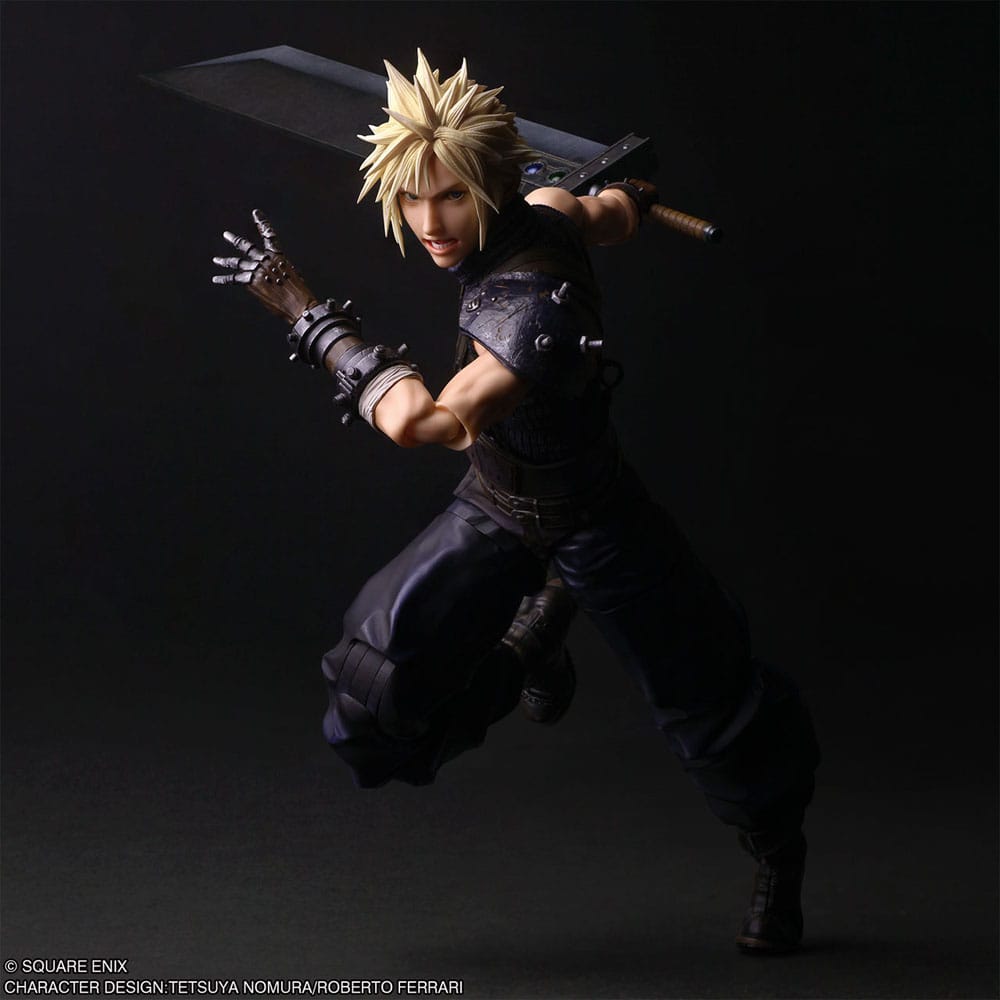 Final Fantasy VII Rebirth Play Arts Shin Actionfigur Cloud Strife 27 cm Image 5