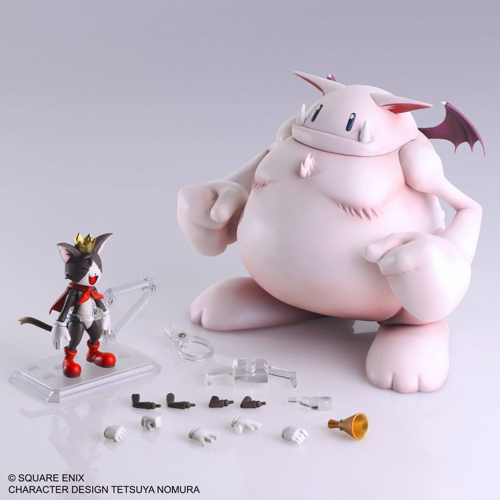 Final Fantasy VII Bring Arts Actionfiguren Set Cait Sith & Fat Moogle Image 4