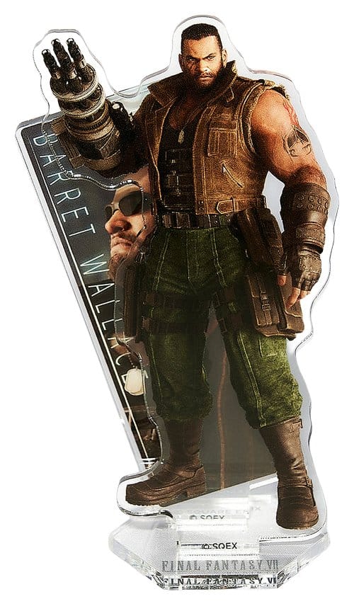 Final Fantasy VII Rebirth Acryl Ständer Barret Wallace 10 cm Image