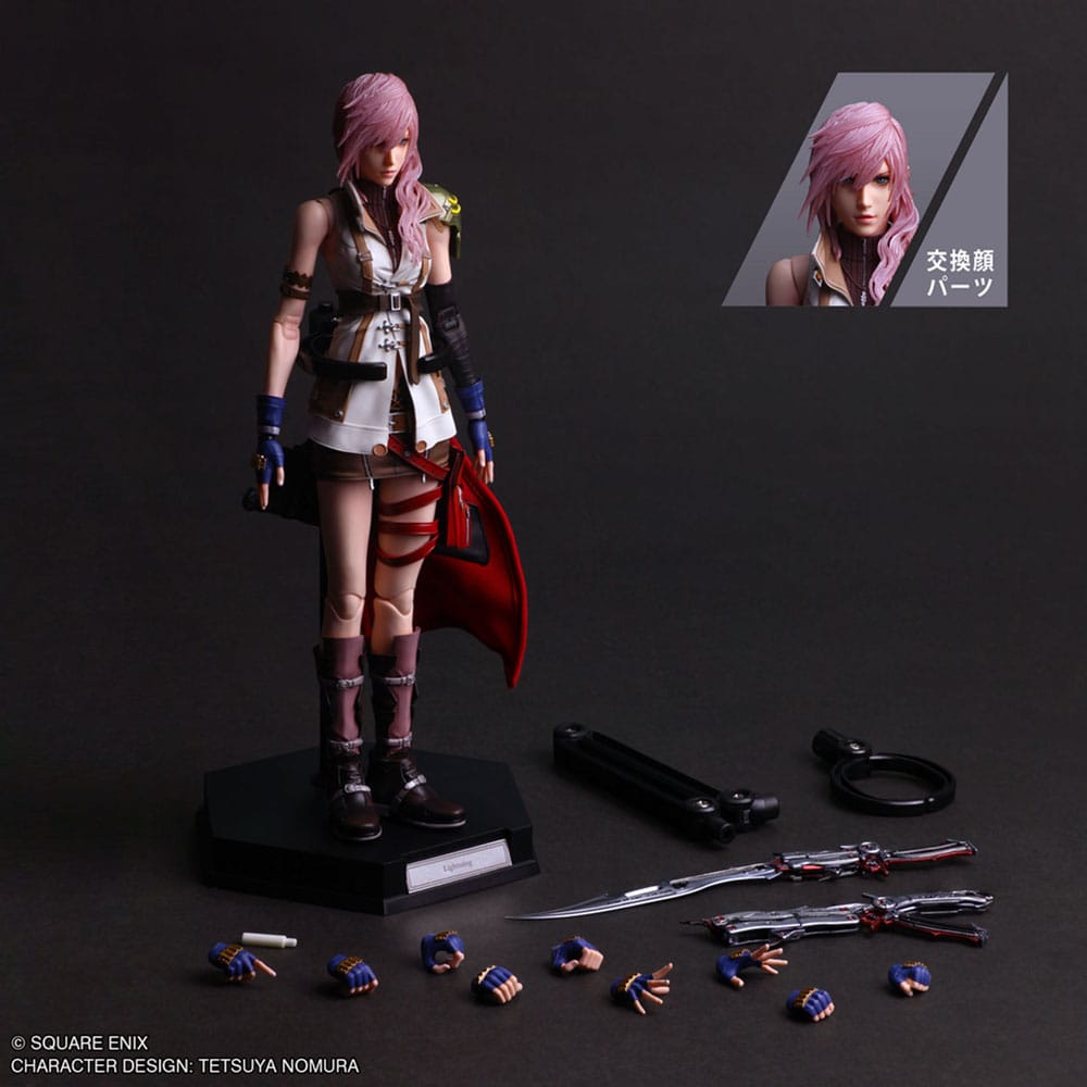 Final Fantasy XIII Play Arts Shin Actionfigur Lightning 26 cm Image 3
