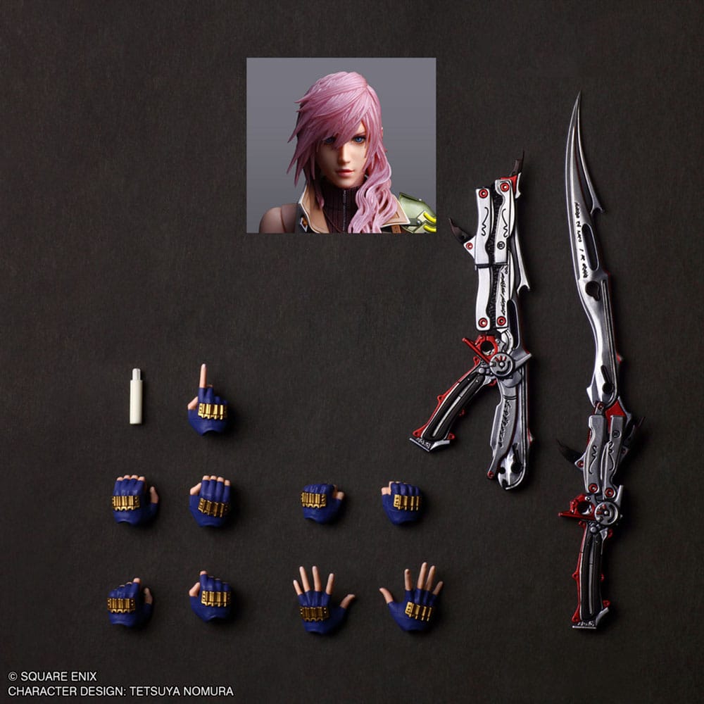 Final Fantasy XIII Play Arts Shin Actionfigur Lightning 26 cm Image 4