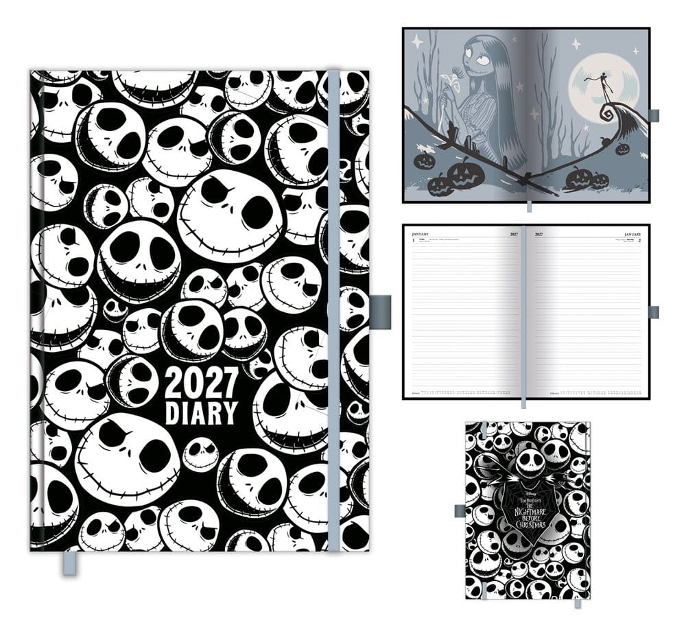 The Nightmare Before Christmas DTP Terminplaner A5 2027 Skellington Avalanche Image