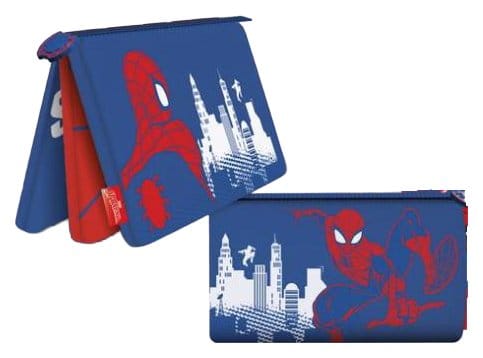 Spider-Man Federmäppchen mit mehreren Fächern Red, White and Blue Display (6) Image