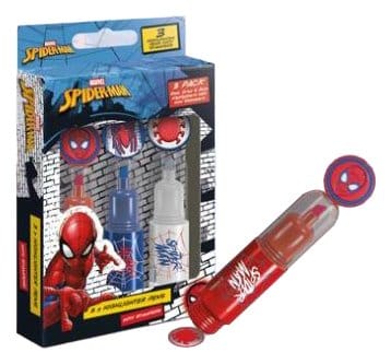 Spider-Man Textmarker Red, White and Blue Display (12) Image