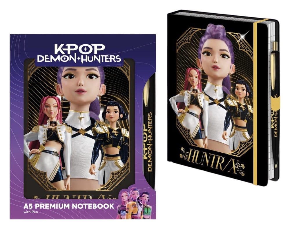 KPop Demon Hunters Notizbuch mit Stift A5 Premium Golden Image