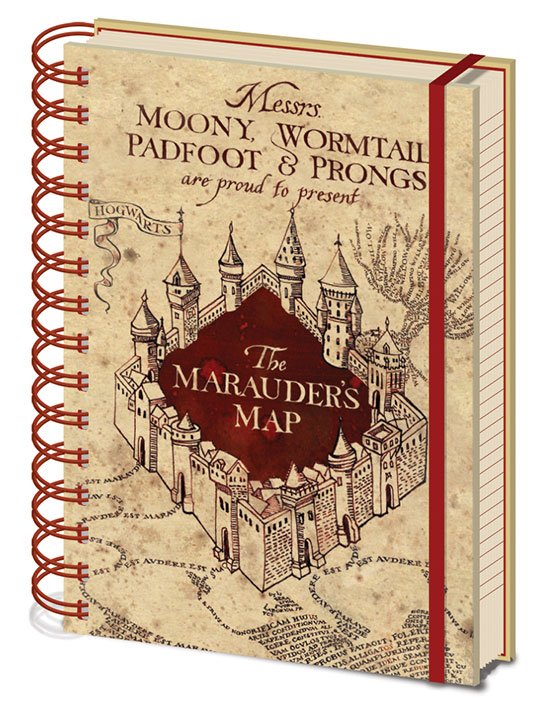 Harry Potter Notizbuch A5 Marauders Map Image