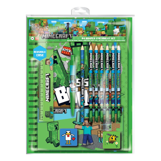 Minecraft Schreibset 12-teilig A4 Bumper Image