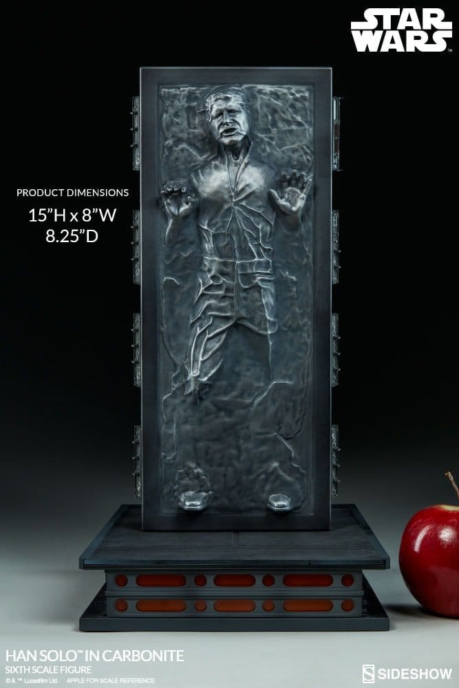 Star Wars 1/6 Actionfigur Han Solo in Carbonite 38 cm Image 5