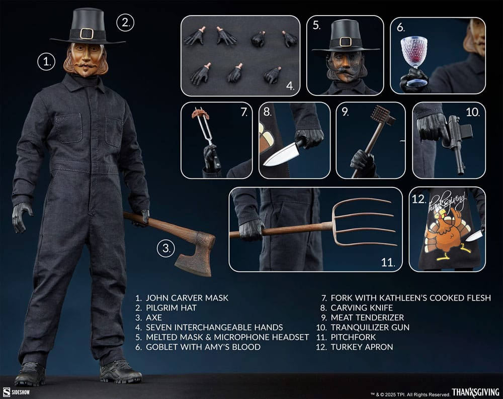 Thanksgiving Actionfigur 1/6 John Carver 30 cm Image 13