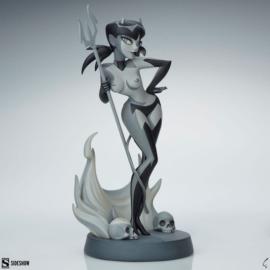 Original Artist Series Statue Devil Girl (Black and White Variant) 30 cm Image 1