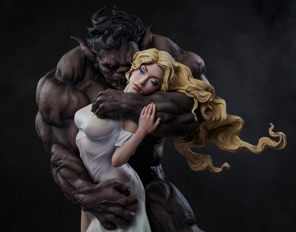Original Artist Series Statue Beauty and the Beast by Maria Panfilova 46 cm Image 5