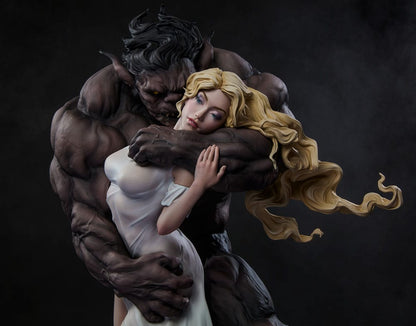Original Artist Series Statue Beauty and the Beast by Maria Panfilova 46 cm Image 5