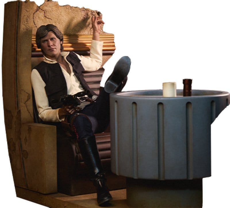 Star Wars Episode IV Mixed Media Premium Format Figur Han Solo: Sorry About the Mess 32 cm Image 1