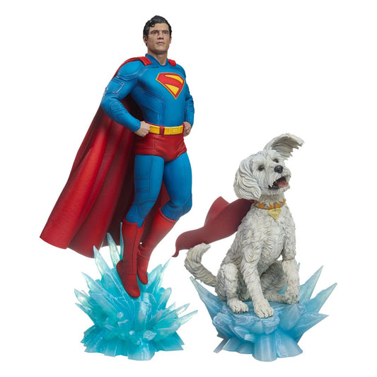 Superman (2025) Premium Format Statuen Superman 61 cm & Krypto 23 cm Bundle (2) Image 1