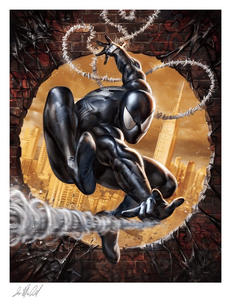 Marvel Kunstdruck The Amazing Spider-Man #300 Tribute (Black High-Gloss Variant) 41 x 61 cm - ungerahmt Image 1