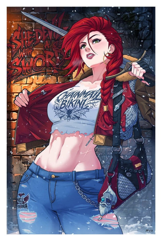 Dynamite Entertainment Kunstdruck Red Sonja 61 x 41 cm - ungerahmt Image 1