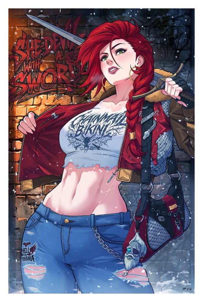 Dynamite Entertainment Kunstdruck Red Sonja 61 x 41 cm - ungerahmt Image 1