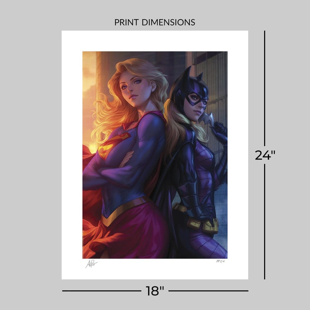 DC Comics Kunstdruck Supergirl & Batgirl 61 x 46 cm - ungerahmt Image 6