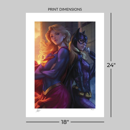 DC Comics Kunstdruck Supergirl & Batgirl 61 x 46 cm - ungerahmt Image 6
