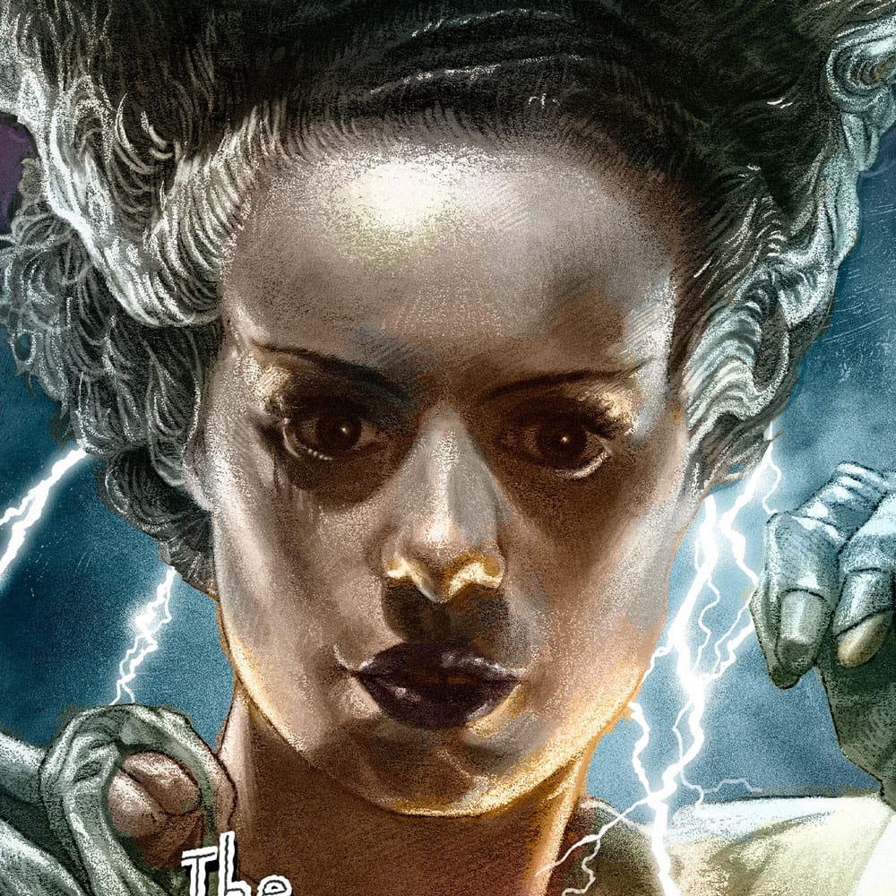 Frankensteins Braut Kunstdruck Bride of Frankenstein (Color Variant) by Ruiz Burgos 61 x 46 cm - ungerahmt Image 3