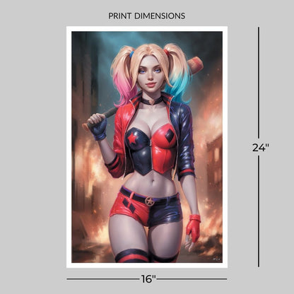 DC Comics Kunstdruck Harley Quinn 41 x 61 cm - ungerahmt Image 6