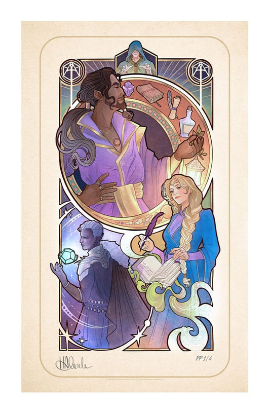 Critical Role Kunstdruck Matthew Mercer: 10th Anniversary Art Nouveau Illustrations 46 x 28 cm - ungerahmt Image 1