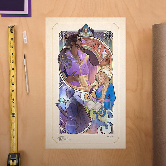 Critical Role Kunstdruck Matthew Mercer: 10th Anniversary Art Nouveau Illustrations 46 x 28 cm - ungerahmt Image 2