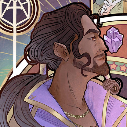 Critical Role Kunstdruck Matthew Mercer: 10th Anniversary Art Nouveau Illustrations 46 x 28 cm - ungerahmt Image 5