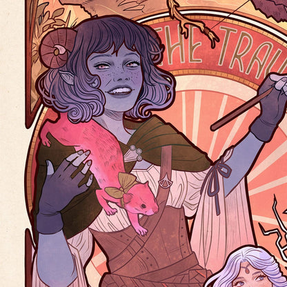 Critical Role Kunstdruck Laura Bailey: 10th Anniversary Art Nouveau Illustrations 46 x 28 cm - ungerahmt Image 4