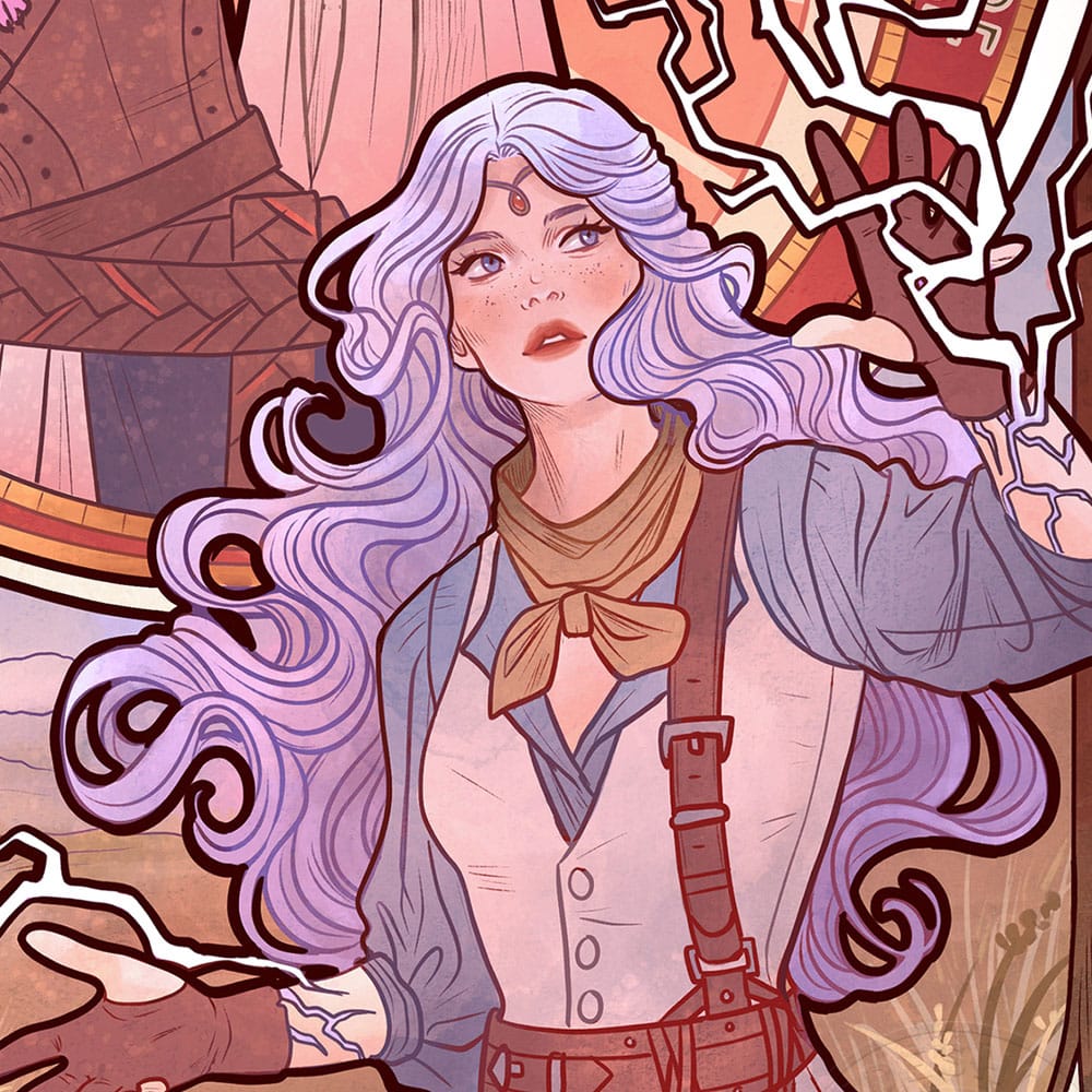 Critical Role Kunstdruck Laura Bailey: 10th Anniversary Art Nouveau Illustrations 46 x 28 cm - ungerahmt Image 5