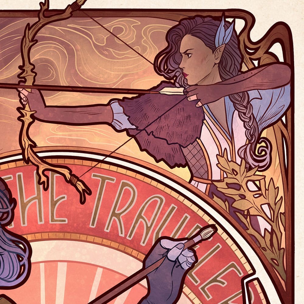 Critical Role Kunstdruck Laura Bailey: 10th Anniversary Art Nouveau Illustrations 46 x 28 cm - ungerahmt Image 6