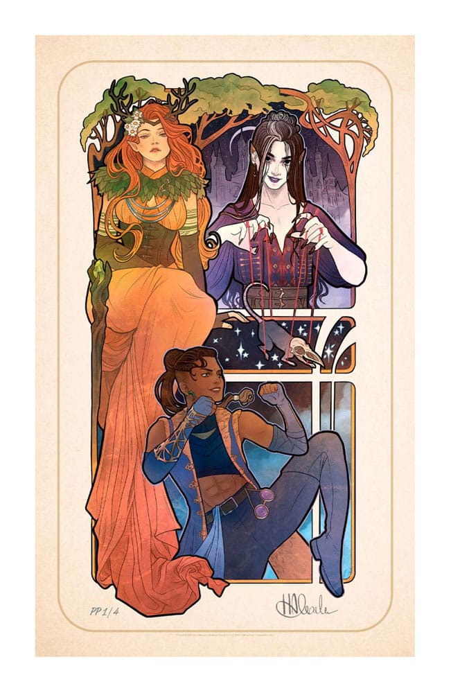 Critical Role Kunstdruck Marisha Ray: 10th Anniversary Art Nouveau Illustrations 46 x 28 cm - ungerahmt Image 1