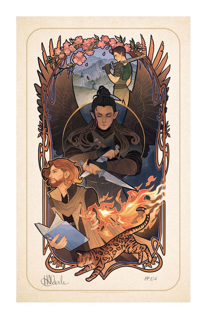 Critical Role Kunstdruck Liam O'Brien: 10th Anniversary Art Nouveau Illustrations 46 x 28 cm - ungerahmt Image 1