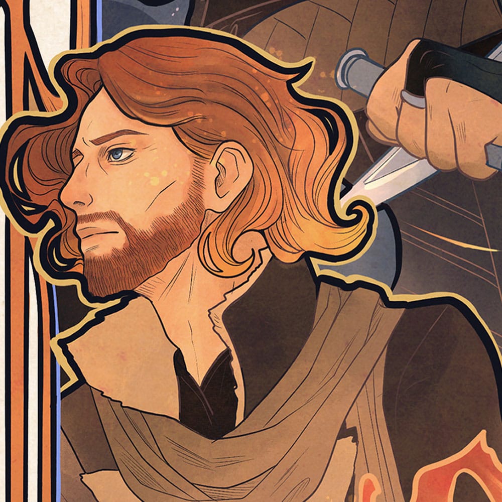 Critical Role Kunstdruck Liam O'Brien: 10th Anniversary Art Nouveau Illustrations 46 x 28 cm - ungerahmt Image 6