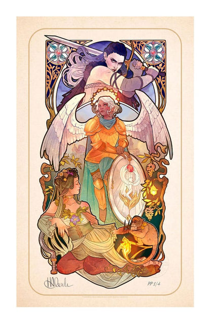 Critical Role Kunstdruck Ashley Johnson: 10th Anniversary Art Nouveau Illustrations 46 x 28 cm - ungerahmt Image 1