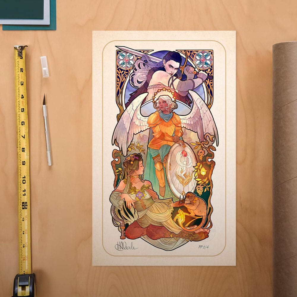 Critical Role Kunstdruck Ashley Johnson: 10th Anniversary Art Nouveau Illustrations 46 x 28 cm - ungerahmt Image 2