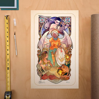 Critical Role Kunstdruck Ashley Johnson: 10th Anniversary Art Nouveau Illustrations 46 x 28 cm - ungerahmt Image 2