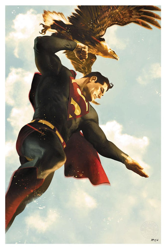 DC Comics Kunstdruck Superman 61 x 41 cm - ungerahmt Image 1