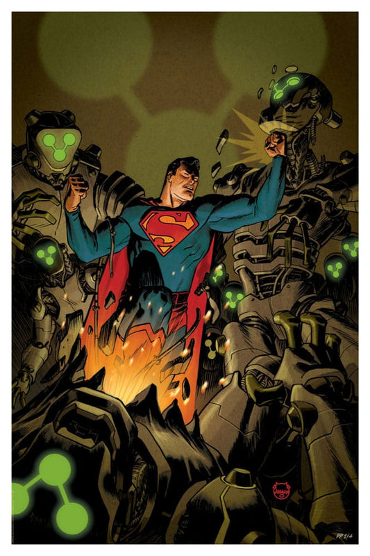 DC Comics Kunstdruck Superman Space Age 61 x 41 cm - ungerahmt Image 1