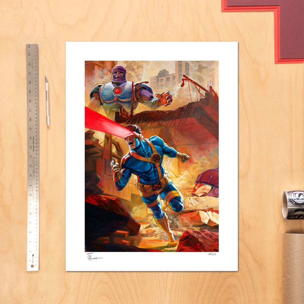 Marvel X-Men Kunstdruck Cyclops 61 x 46 cm - ungerahmt Image 2