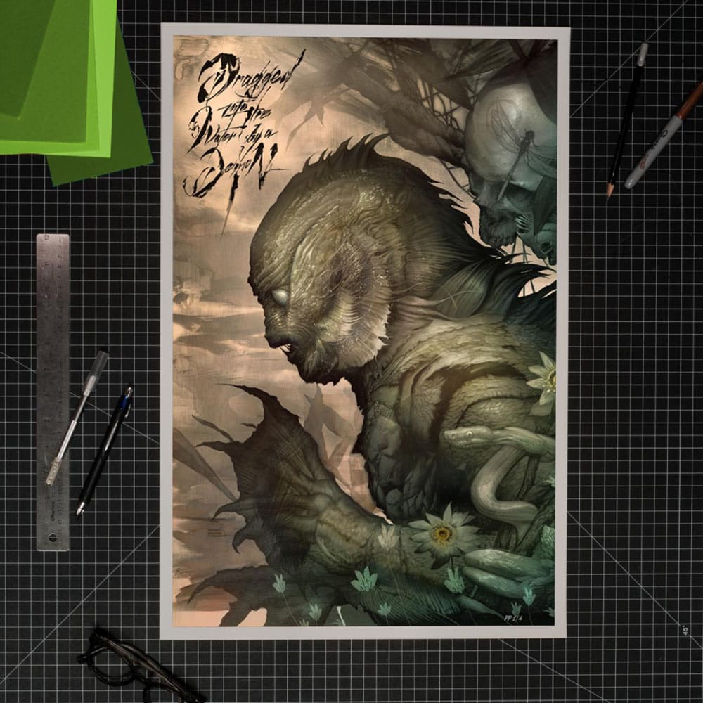 Der Schrecken vom Amazonas Kunstdruck Creature from the Black Lagoon by Dan Quintana 61 x 41 cm - ungerahmt Image 2