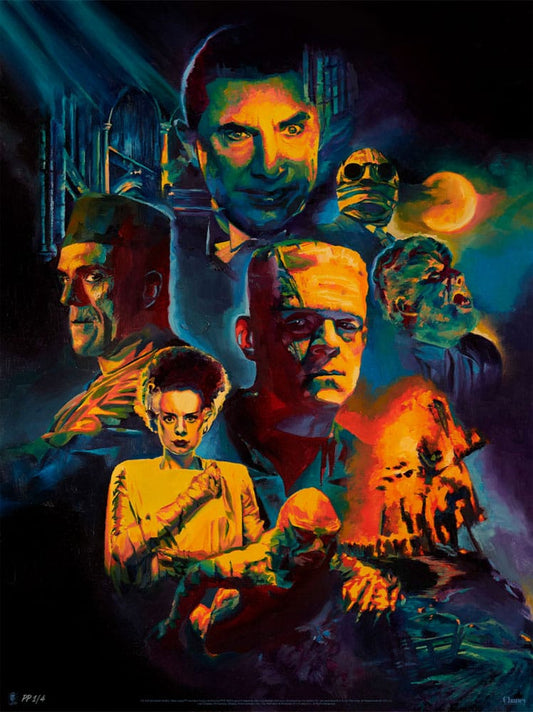 Universal Monsters Kunstdruck Collage by Chris Valentine 61 x 46 cm - ungerahmt Image 1