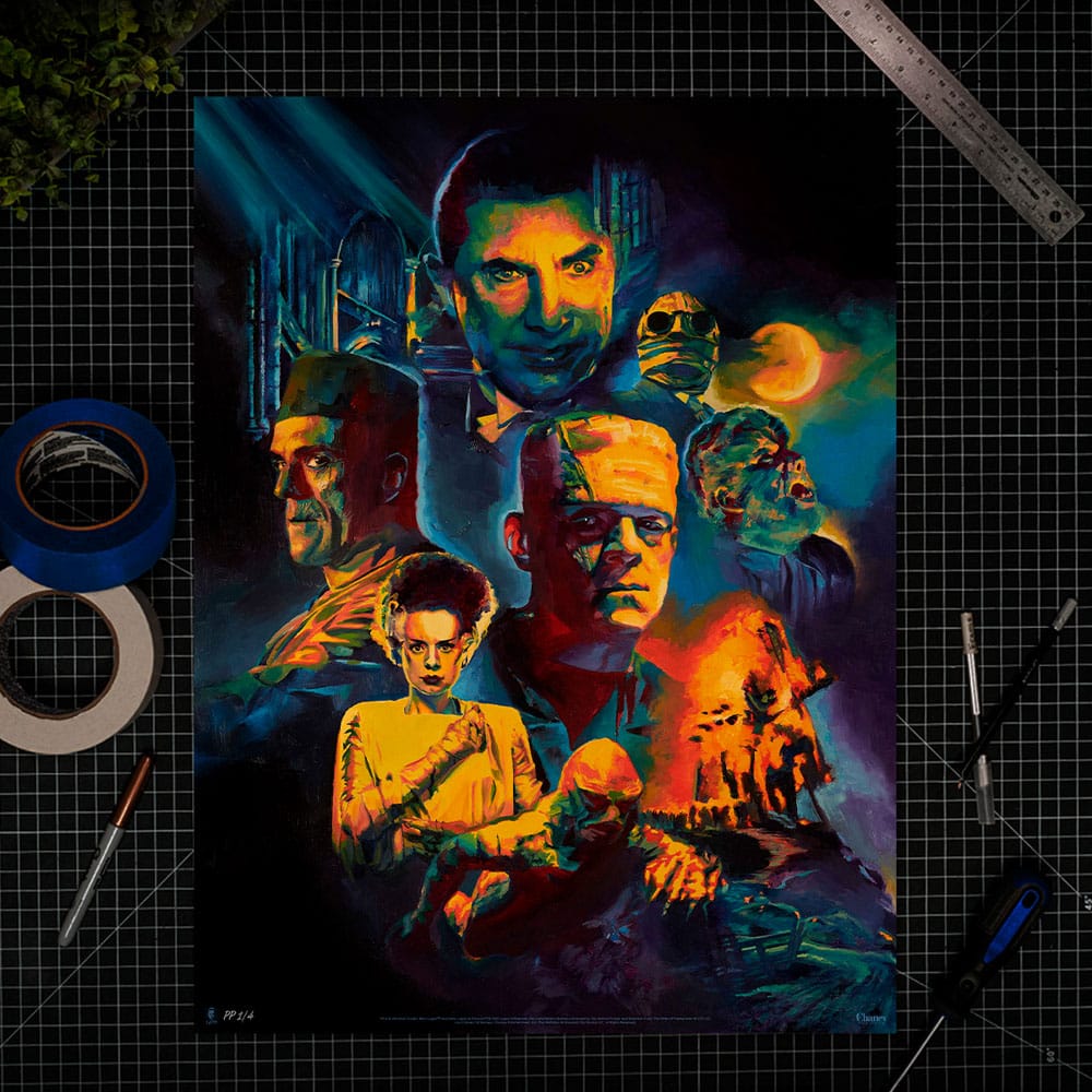 Universal Monsters Kunstdruck Collage by Chris Valentine 61 x 46 cm - ungerahmt Image 2