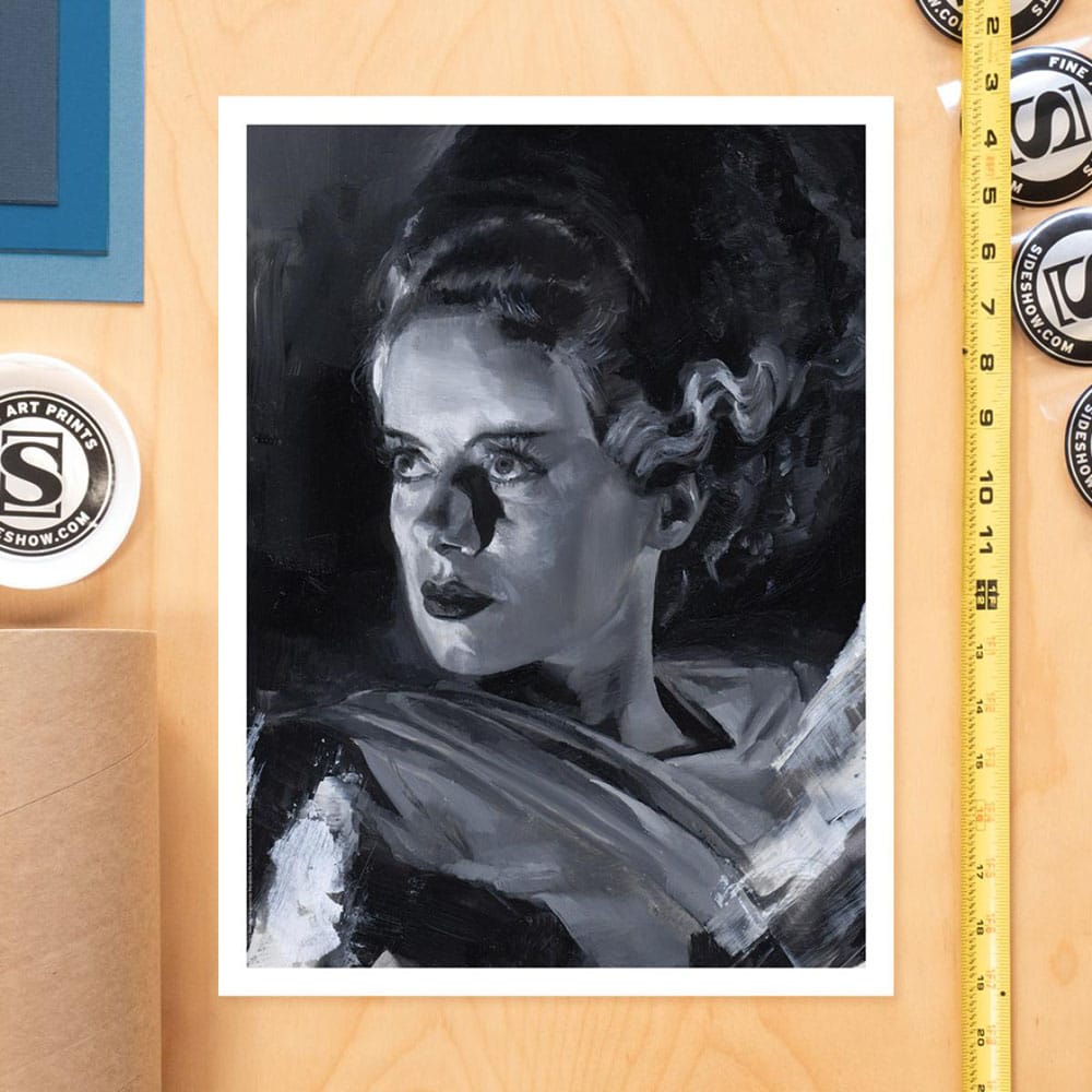 Frankensteins Braut Kunstdruck Bride of Frankenstein by Chris Valentine 41 x 31 cm - ungerahmt Image 2